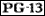 Ocean's Thirteen is rated PG-13 by the Motion Picture Association of America